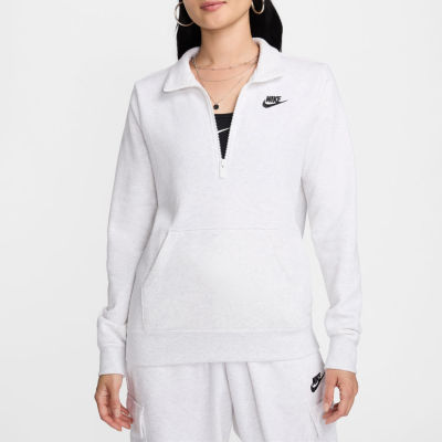 Nike Womens Mock Neck Long Sleeve Active Quarter-Zip Pullover
