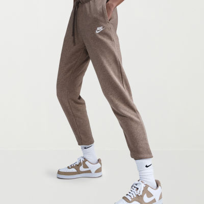 Nike Club Womens Drawstring Waist Cuffed Mid Rise Fleece Active Jogger Pant