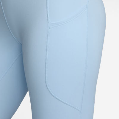 Nike Dri-Fit Womens Moisture Wicking Quick Dry High Rise Knit 7/8 Ankle Legging