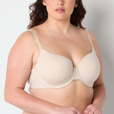Ambrielle Cotton Womens Medium Support Demi Bra