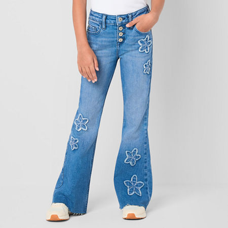 Thereabouts Little & Big Girls Flare Leg Jean, 6x, Blue