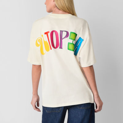 Hope & Wonder Pride Unisex 'Live Your Utopia' Boxy Fit Graphic T-Shirt