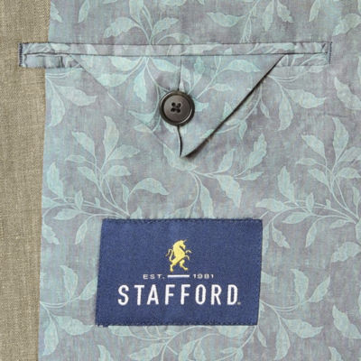 Stafford Linen Blend Mens Classic Fit Sport Coat