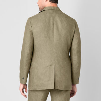 Stafford Linen Blend Mens Classic Fit Sport Coat