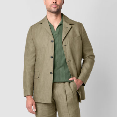 Stafford Linen Blend Mens Classic Fit Sport Coat