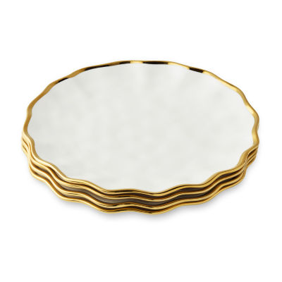Certified International Regency Gold 4-pc. Porcelain Dinner Plate