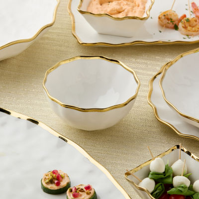 Certified International Regency Gold 4-pc. Porcelain Cereal Bowl