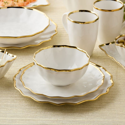 Certified International Regency Gold 4-pc. Porcelain Cereal Bowl