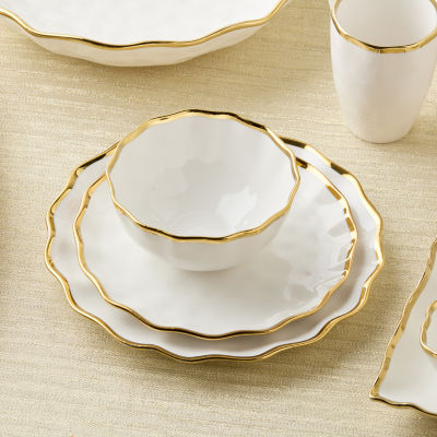 Certified International Regency Gold 4-pc. Porcelain Cereal Bowl