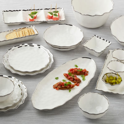 Certified International Regency Silver 4-pc. Porcelain Dinner Plate