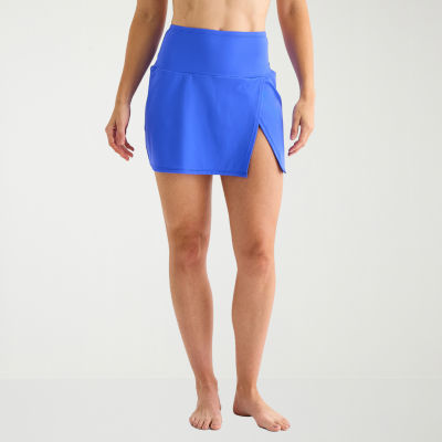 Liz Claiborne Womens Comfort Waistband Swim Skirt