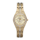 Montre Femme Fossil ES4301 - Bracelet Acier Doré Rose Sertie Sur