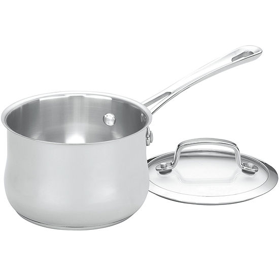 Cuisinart® Contour 1-qt. Stainless Steel Saucepan with Lid