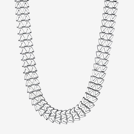 1928 Silver-Tone 19 1/2 Inch Link Chain Necklace, One Size, Silver