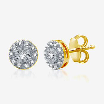 Round Diamond Stud Earrings - 18K White Gold (2 Ct. tw.)
