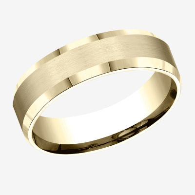 Mens 6MM 10K Gold Wedding Band
