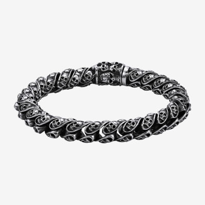 Mens Stainless Steel Cord Bracelet