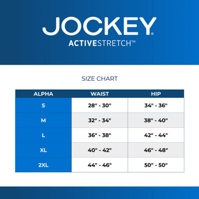 Jockey Active Stretch Mens 3 Pack Long Leg Boxer Briefs