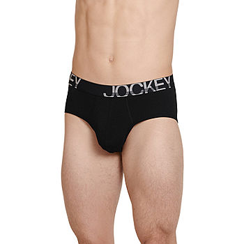Men's Jockey 4-Pack Active Cotton Stretch Boxer Briefs (Black