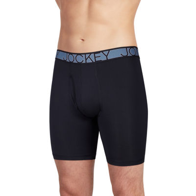 Jockey Active Microfiber Long Leg Mens 3 Pack Long Leg Boxer Briefs
