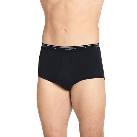 Jockey Classic Full-Rise 4 Pack Briefs, 38, Black