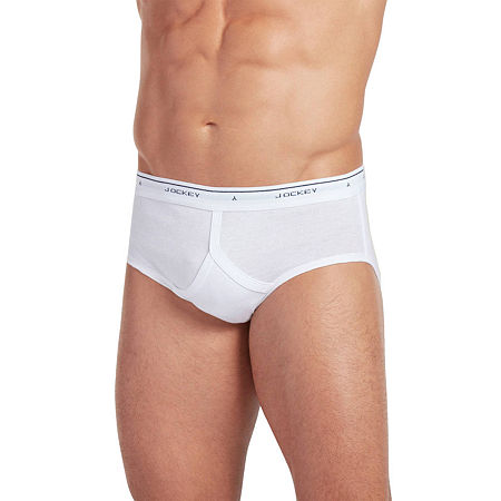 Jockey Classic Low-Rise 4 Pack Briefs, 34, White