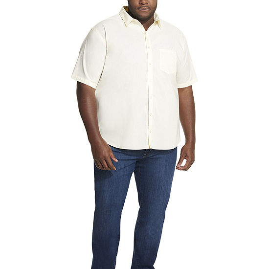 Van Heusen Big and Tall Mens Classic Fit Short Sleeve Button-Down Shirt