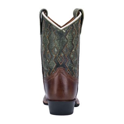 Dan Post Girls Teddy Stacked Heel Cowboy Boots