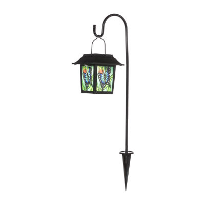 Glitzhome 30" Solar Powered Garden Stake Weather Resistant Pathway Light