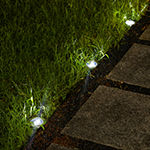 Glitzhome 5.25" Set Of 6 Led Weather Resistant Pathway Light