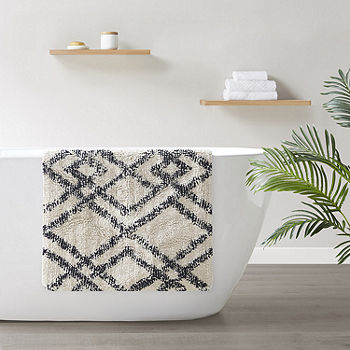 Organic Tufted Stripe Bath Mat