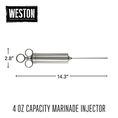 Weston 4 Oz. Marinade Injector Food Marinizers, One Size, Silver