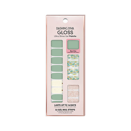 Dashing Diva Gloss Ultra Shine Gel Palette Bug Off Nail Appliques, One Size, Green -  97210310018
