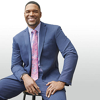 Collection By Michael Strahan Mens Slim Fit Suit Jacket, Color: Blue -  JCPenney