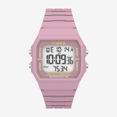 Timex Ironman Unisex Adult Pink Strap Watch Tw5m55800jt