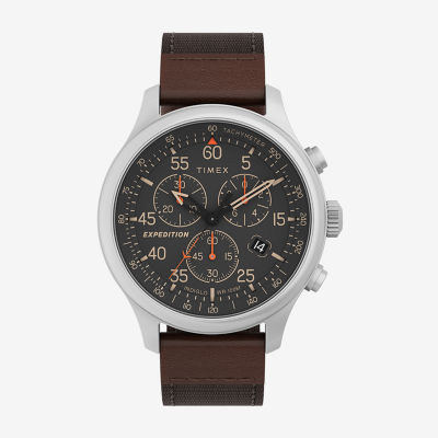 Timex Expedition Mens Brown Strap Watch Tw4b26800jt