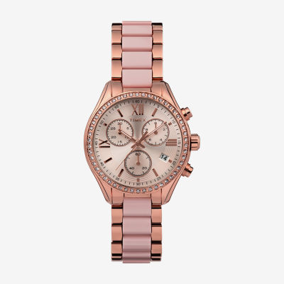 Timex Womens Rose Goldtone Bracelet Watch Tw2v75000ji