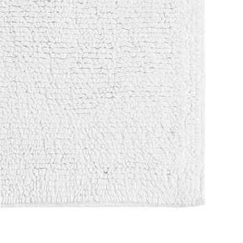 Beautyrest Plume Reversible Cotton Bathroom Rug, White - 24x72, 1