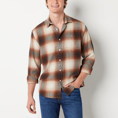 Arizona Mens Long Sleeve Flannel Shirt