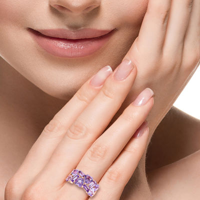 Effy Final Call Limited Quantities! Womens Genuine Purple Amethyst 14K Rose Gold Cocktail Ring