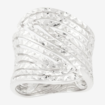 Sterling Silver Bypass  Band