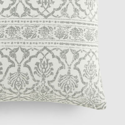 Casual Comfort Antique Floral Cotton Square Throw Pillow