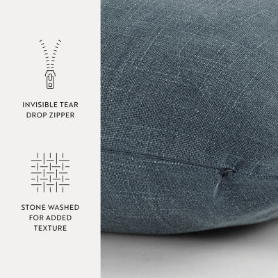 Casual Comfort Solid Cotton 2-pc. Square Throw Pillows