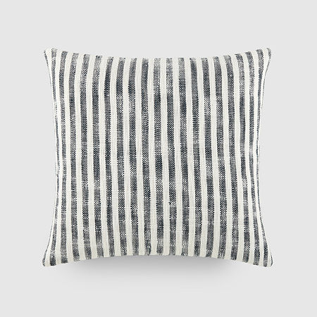 Casual Comfort Bengal Stripe Yarn Dyed Square Throw Pillow, One Size, Blue