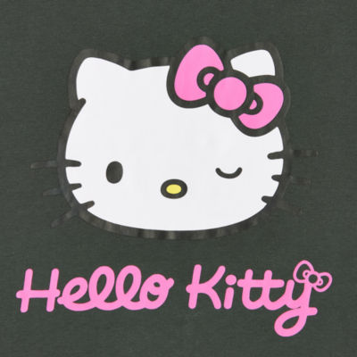 Juniors Womens Crew Neck Short Sleeve Hello Kitty Graphic T-Shirt