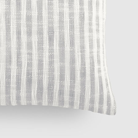 Casual Comfort Bengal Stripe Yarn Dyed Square Throw Pillow, One Size, Gray