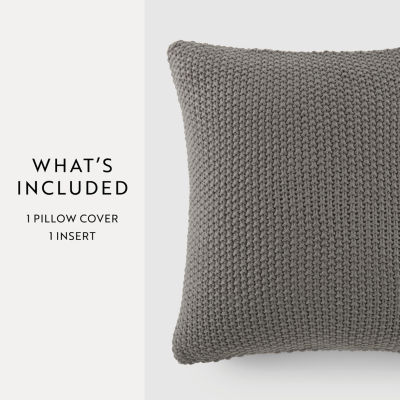 Casual Comfort Stitch Knit Acrylic 2-pc. Square Throw Pillows