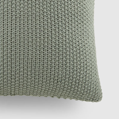 Casual Comfort Stitch Knit Acrylic Square Throw Pillow