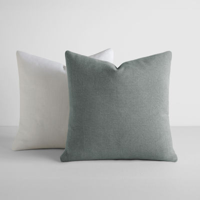 Casual Comfort Solid 2pk Square Throw Pillow