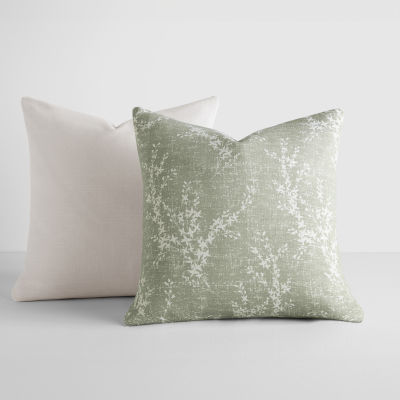 Casual Comfort Willow Cotton 2pk Square Throw Pillow